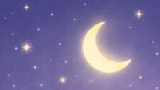 星と月のイラスト